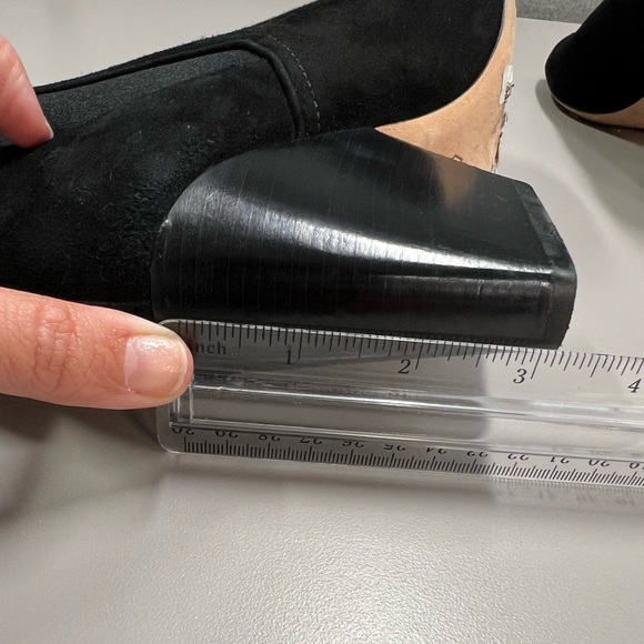 Tory Burch Gemma Peep Toe Suede Booties Size 7 - Picture 8 of 10